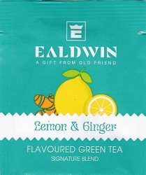 Ealdwin Flavoured Green Tea Lemon & Ginger - a