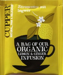 Cupper A Bag of our Organic Lemon & Ginger infusion Zitronentee mit Ingwer - a