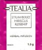Tealia Herbal Infusion Strawberry Hibiscus Rosehip - a