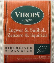 Viropa Biologico Zenzero & liquirizia - a