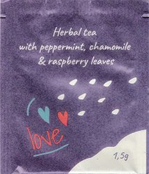 Etno Love Herbal tea with peppermint chamomile & raspberry leaves - a