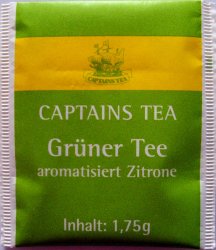 Captains Tea Grner Tee aromatisiert Zitrone - a