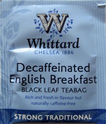 Whittard of Chelsea Strong Traditional Decaffeinated English Breakfast - a