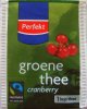 Perfekt 1 kop thee Fairtrade Groene Thee Cranberry - a