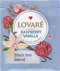 Lovare Black Tea Blend Raspberry Vanilla - a