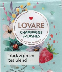Lovare Black & Green Tea Blend Champagne Splashes - a